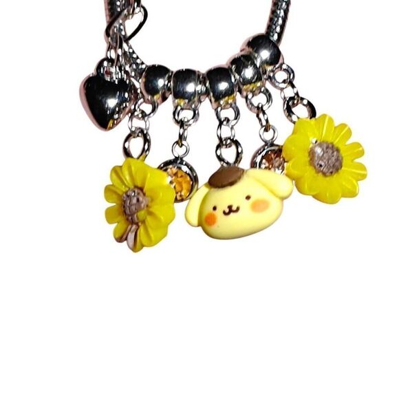 Kawaii Sanrio Pompompurin Charm Bracelet - Picture 2 of 3